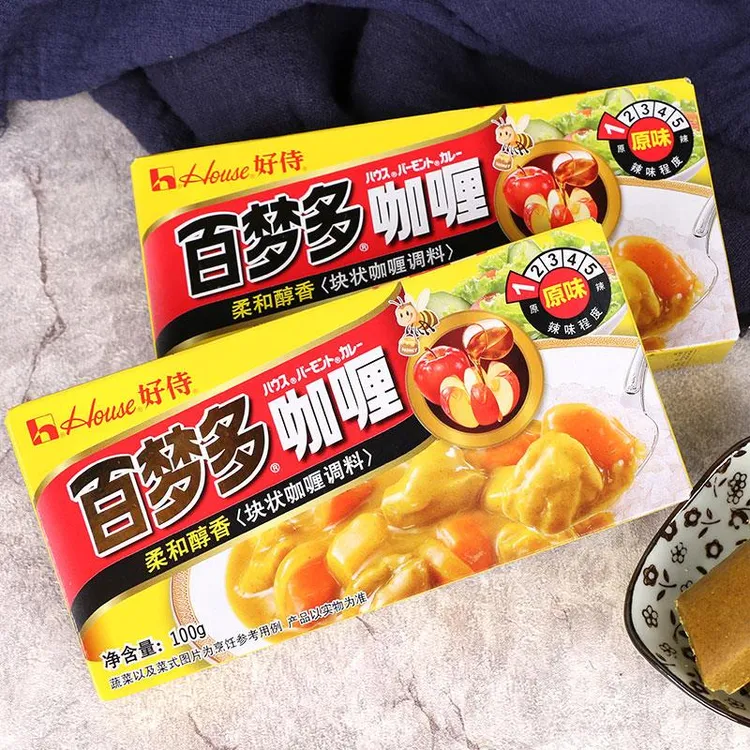 百梦多咖喱块原味味好侍日本咖喱宝宝儿童专用家用调料块笋0g