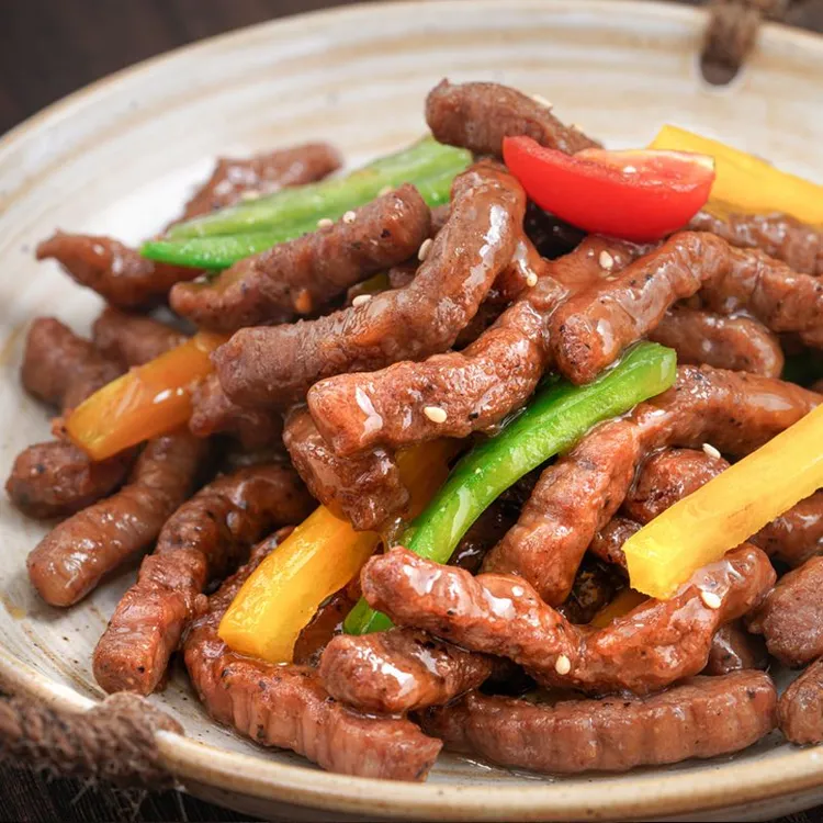 祥泰丰黑椒牛柳牛肉片新鲜生牛肉条牛里脊便捷半成品菜装
