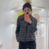 Lagogo/拉谷谷LAGOGO拉谷谷专柜新款黑色小香风名媛风外套