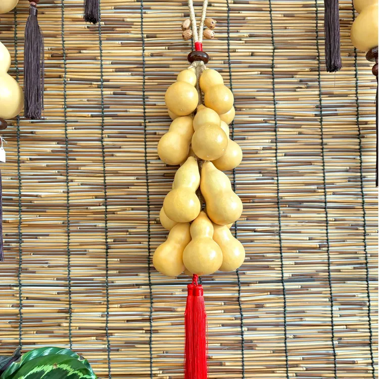 巧金花推荐16颗精品流苏葫芦串手工葫芦壁饰茶室书房阳台壁饰