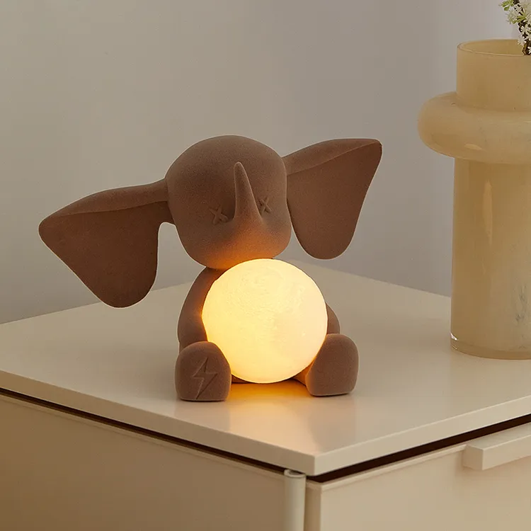 小飞象小夜灯摆件2024龙年新年春节客厅玄关卧室床头高级感装饰品