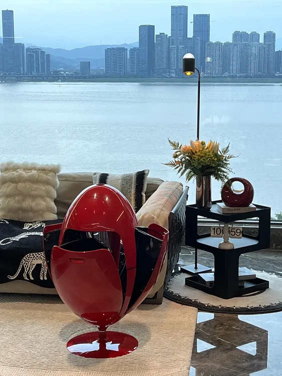 环保恐龙蛋分类垃圾桶开放厨房大落地摆件未来设计感高级设计师款