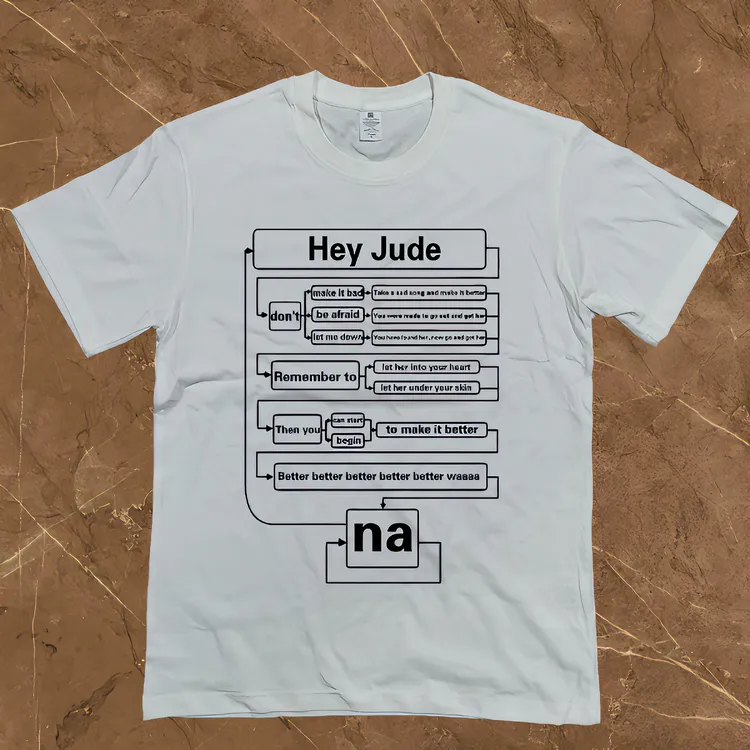 摇滚乐队披头士Hey Jude周边短袖t恤宽松休闲金属嘻哈孙燕姿应援