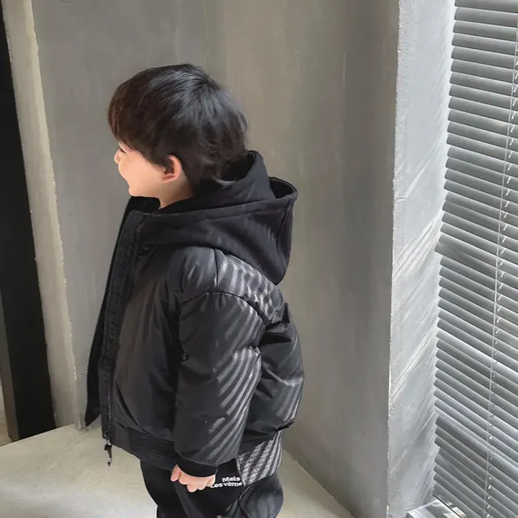 儿童羽绒服韩版秋冬男童女童宝宝连帽外套中小童加厚保暖外穿夹克