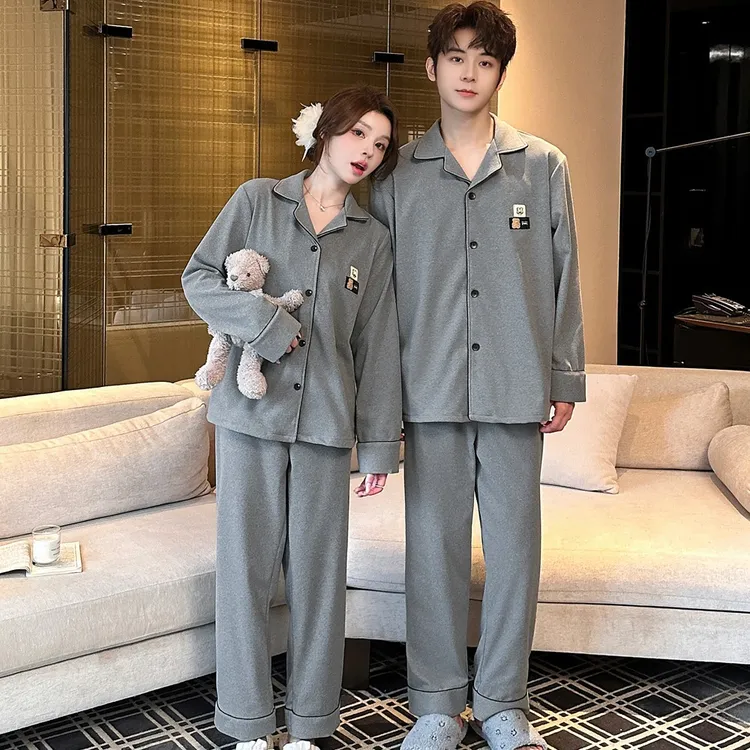 套装睡衣女春秋新款套装2024情侣秋冬德绒睡衣套装