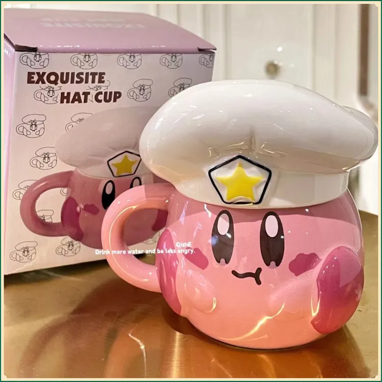 Kirby星之卡比陶瓷马克杯可爱少女心卡通生日礼物ins送女生【雅趣】