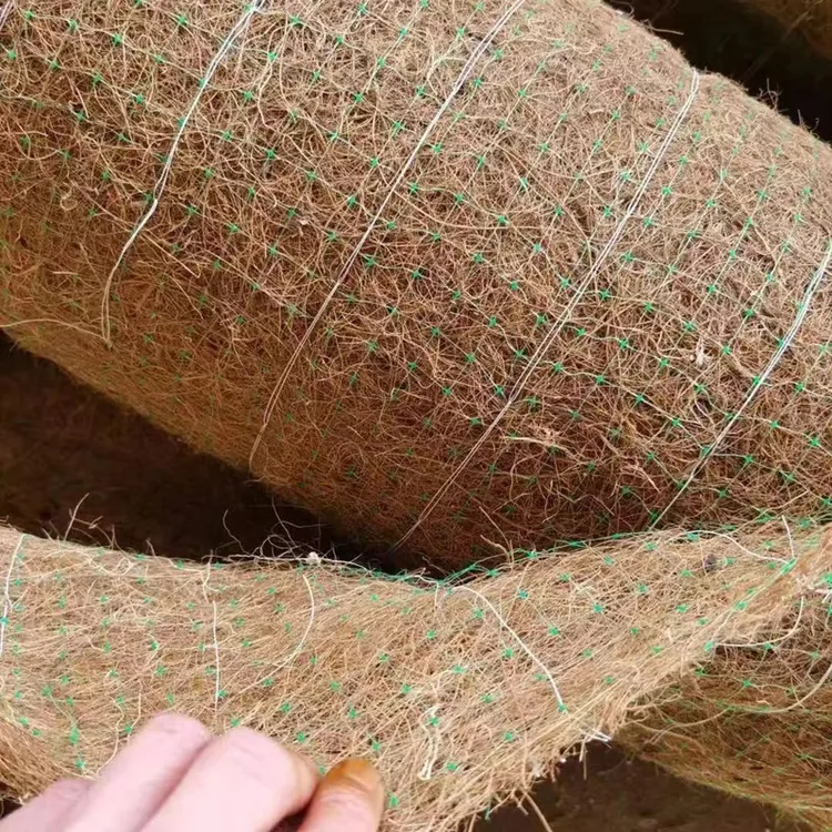 大量批发工程植物纤维毯公路养护麻椰固土毯 护坡生物毯椰丝毯