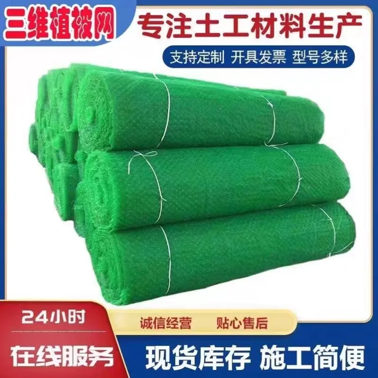 三维土工网三维固土网三维植被网客土喷播护坡绿化养护