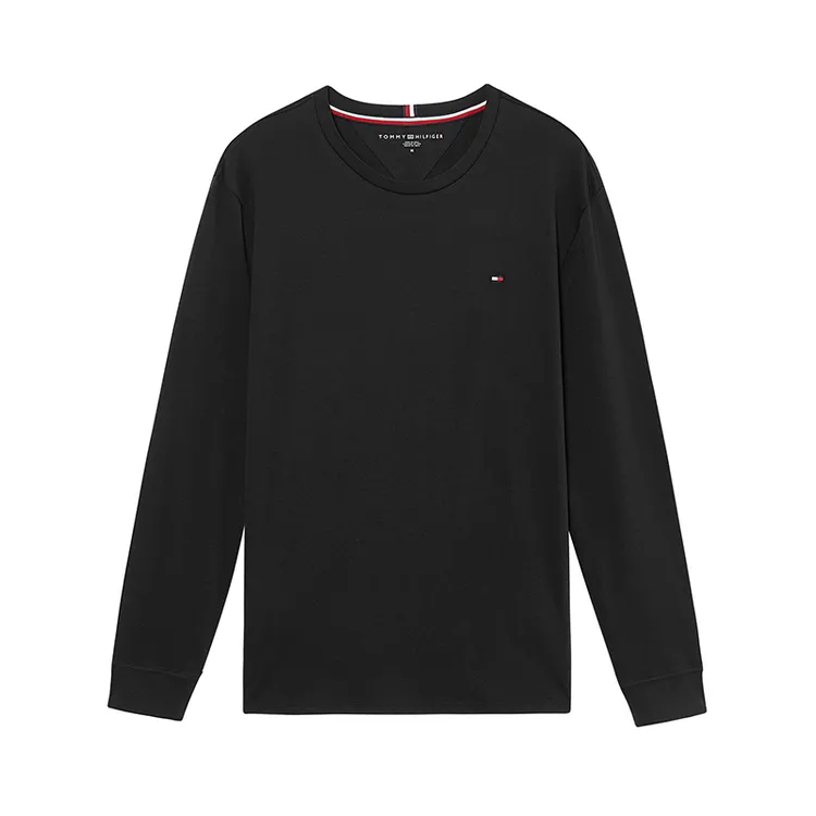 TOMMY HILFIGER长袖t恤男款薄款透气圆领休闲打底衫 78E8342 ZZ