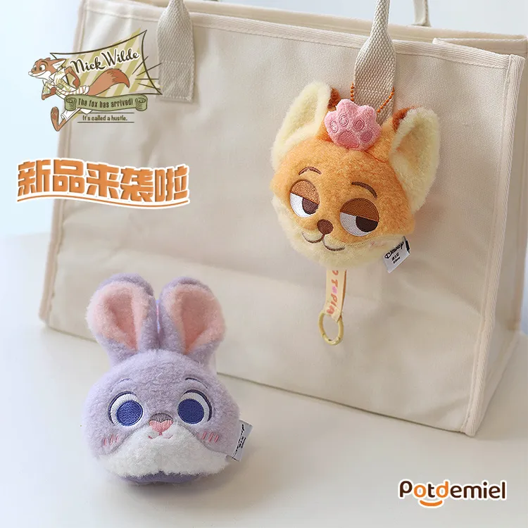 potdemiel迪士尼正版疯狂动物城系列25年新款朱迪尼克可爱零钱包