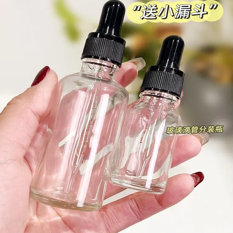 滴管分装瓶核桃油辅食油茶油滴剂瓶滴灌精华精油小玻璃滴油瓶