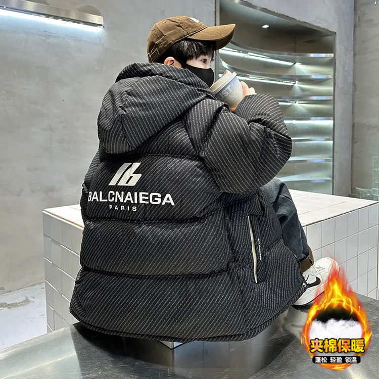 男童冬装棉服2025新款小男孩大童棉袄儿童装加厚爆款棉衣夹棉外套