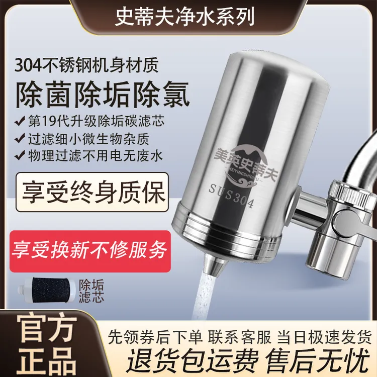 简约轻奢史蒂夫家用厨房直饮净水器不锈钢水龙头过滤器厨房净水器