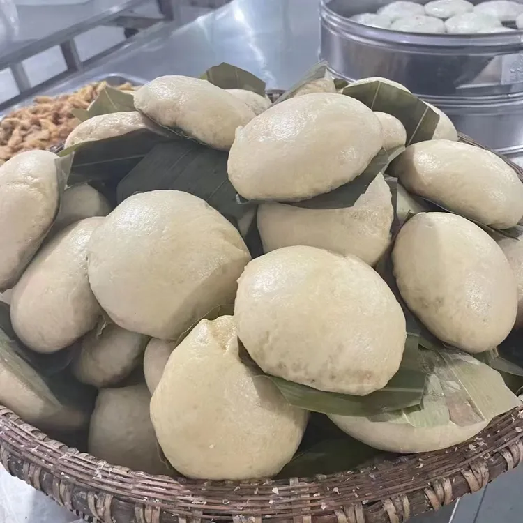 【喵鲜生】纯小麦粑老面馒头粽叶香小麦味道10个/袋1100g 起