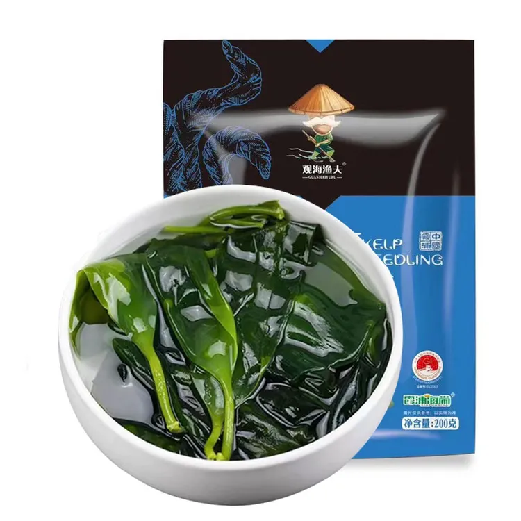 观海渔夫霞浦盐渍海带苗200g*5袋
