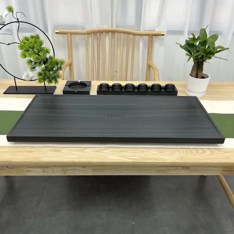 和平天然皇庭玉石茶盘简约现代家用办公排水式石茶台茶几