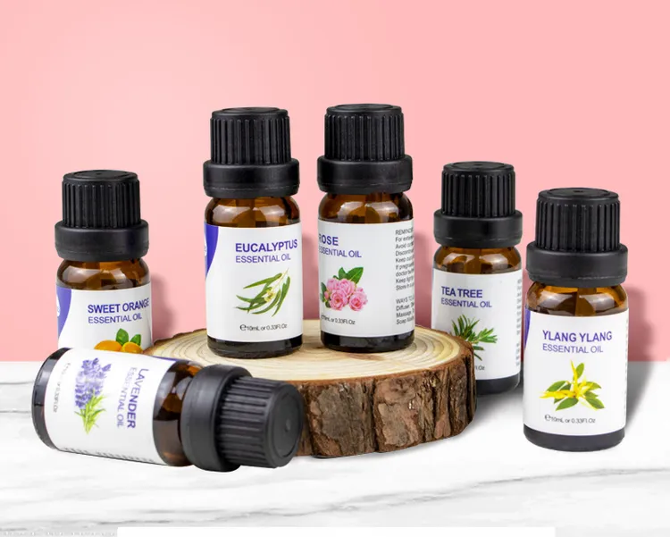48款植物精油高浓度添加茶树薰衣草迷迭香生姜艾草单方油香薰精油