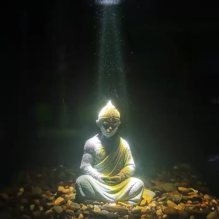 新中式孙悟空桌面摆件鱼缸造景茶宠工艺品创意网红家居装饰品手办