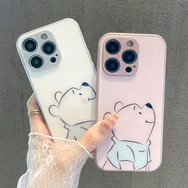 适用玻璃壳苹果iPhone/华为荣耀/OPPO/VIVO/小米手机壳14/个性ins