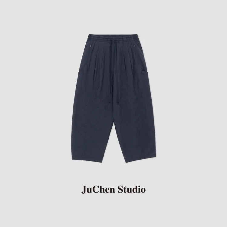 热能老爹裤 日系轻量绗缝夹棉秋冬户外露营徒步九分裤FW112226-16