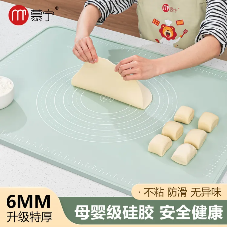 慕宁铂金硅胶揉面垫垫子母婴级加厚面板家用和面板加大擀面垫防滑商品图
