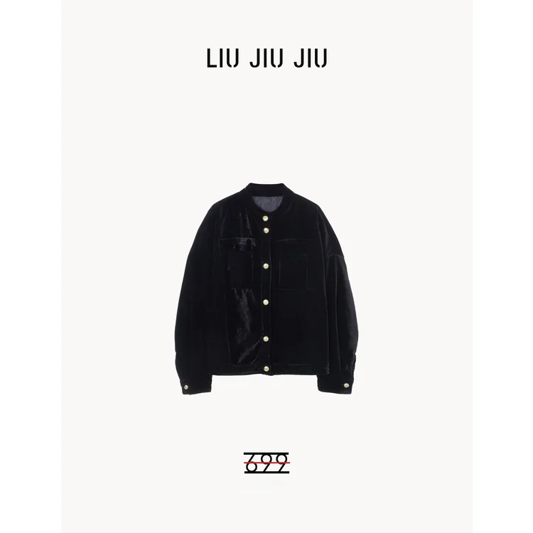 LIUJIUJIU 秋冬美式复古小众高级感满天星百搭外套WT2836L