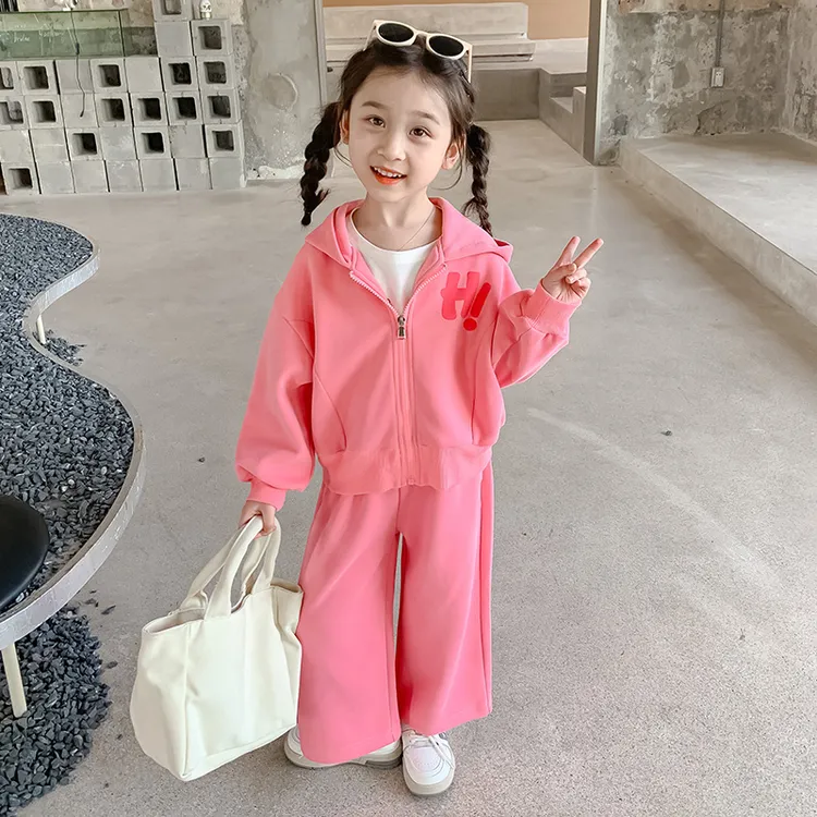 女童运动套装秋装2024新款网红女孩宝宝洋气春秋季秋款儿童两件套