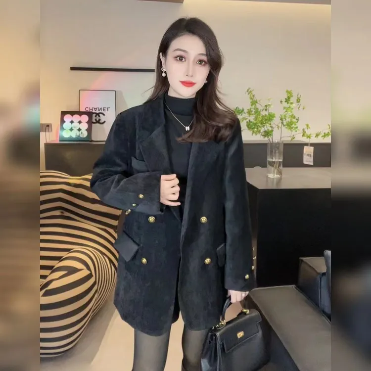【小八专属】2023秋冬新款西装外套羽绒服厚款冬季外套舒适白鸭绒