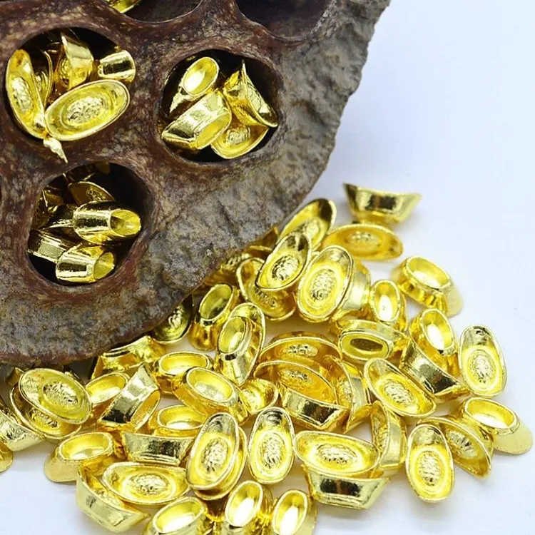 【福利包邮】迷你小元宝摆件合金元宝实心压缸装饰用品办公室小摆件