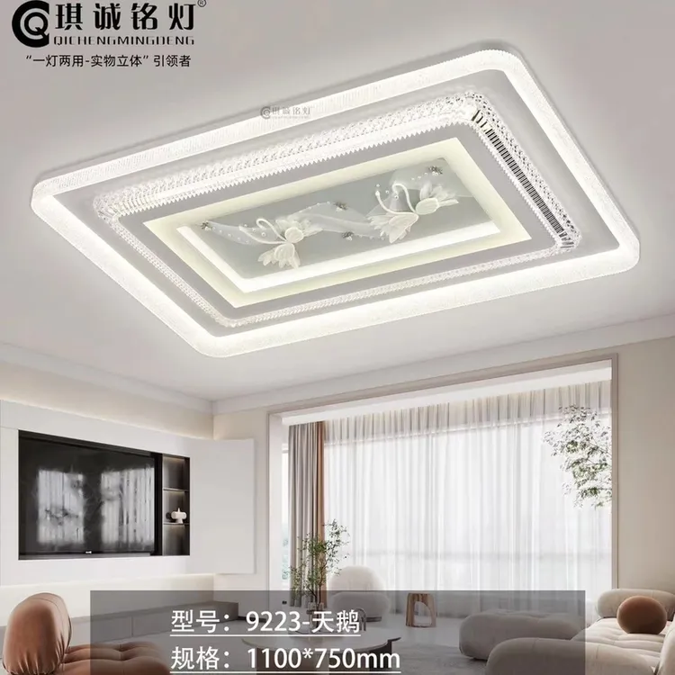 新款天鹅客厅吸顶灯  简单大气现代客厅吸顶灯包安装