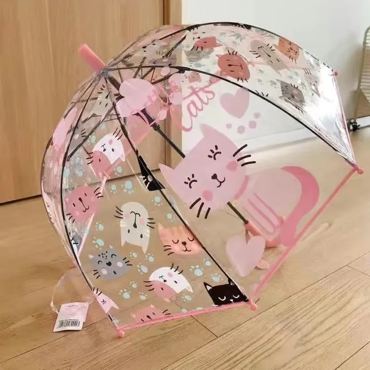 儿童透明雨伞男女童小孩宝宝幼儿园学生小朋友恐龙超轻卡通自动伞