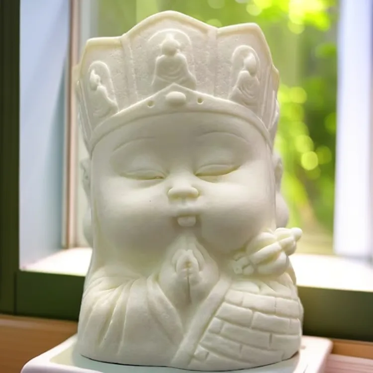 仿象牙果白色唐僧摆件家居小物件高颜值摆件客厅装饰品摆件西游记