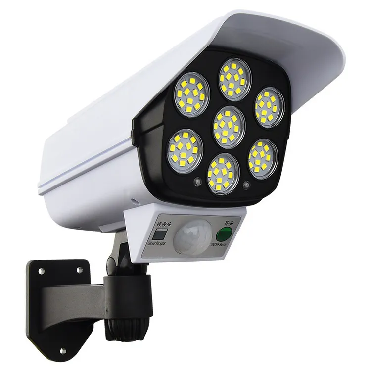 户外仿真假监控超亮人体感应家用新农村太阳能照明防贼灯摄像头