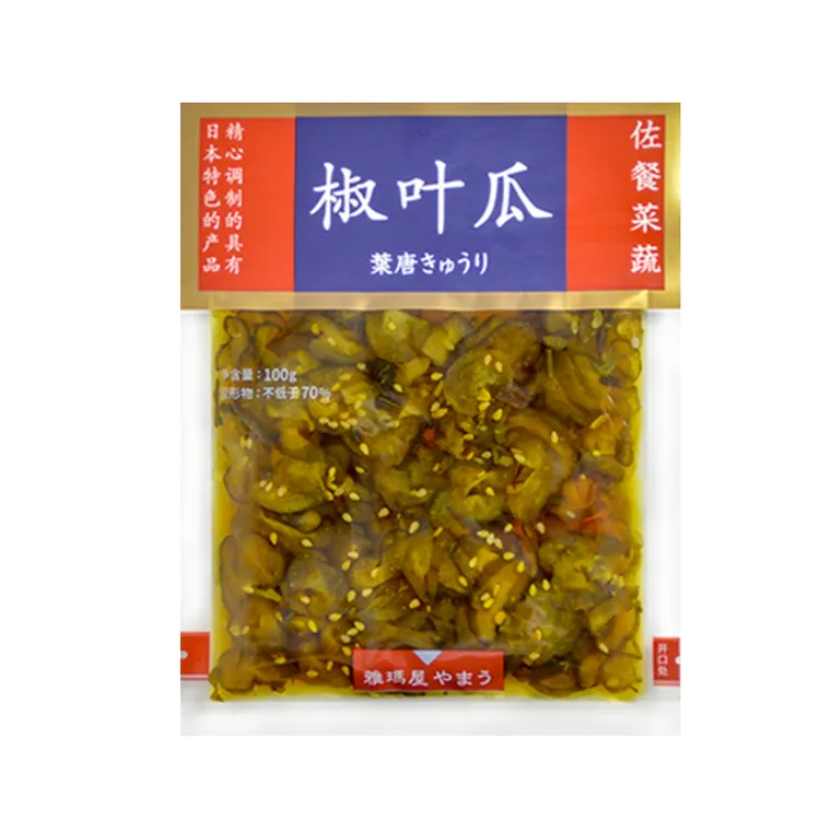 雅玛屋椒叶瓜黄瓜咸菜佐餐菜小菜清香嫩脆多种食材盐度适口100g*6
