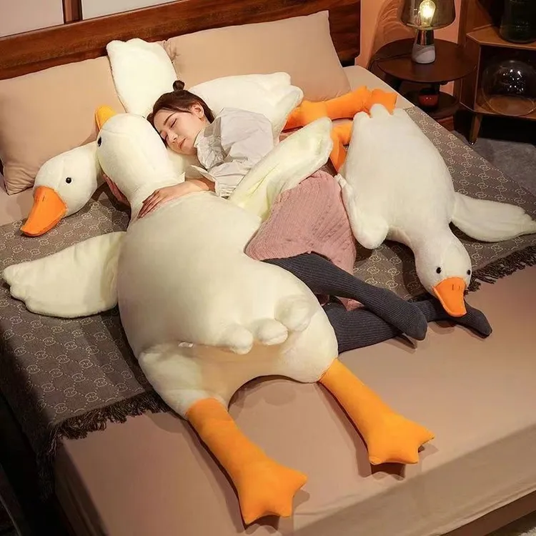 大白鹅抱枕大鹅排气趴睡枕玩偶毛绒玩具抱睡公仔娃娃送女生妈妈