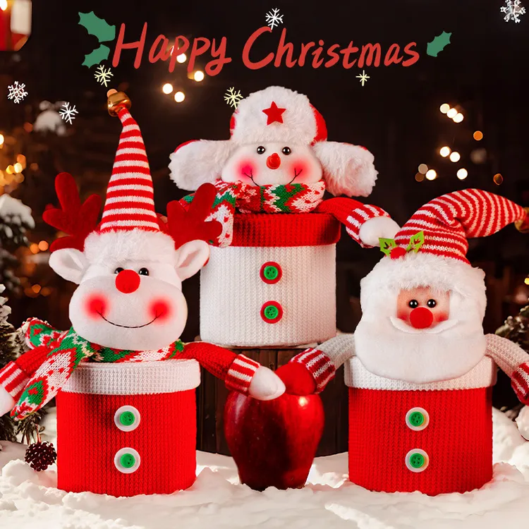 圣诞苹果袋礼物袋平安夜儿童可爱平安果手提礼品袋糖果袋平安果袋