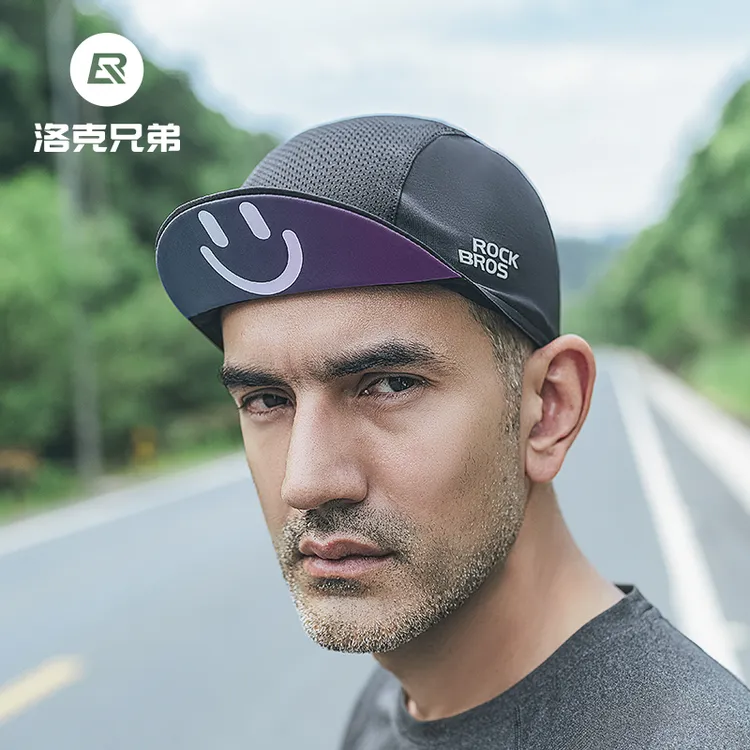 洛克兄弟骑行小帽COOLMAX透气防晒帽子公路车头盔内衬头套夏季