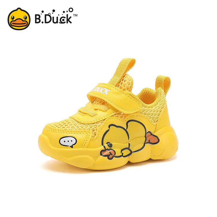  B.Duck小黄鸭童鞋儿童运动鞋夏季男女童网面防滑休闲鞋 B1283043