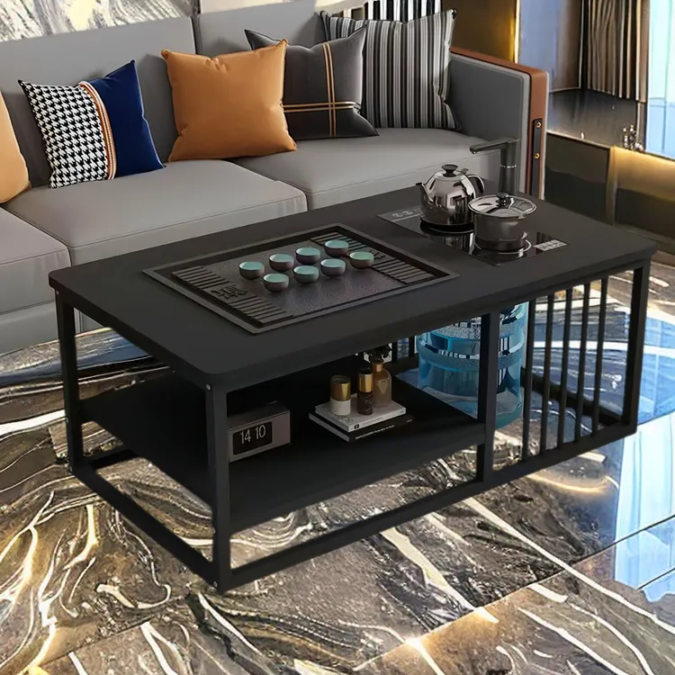 新款办公室茶台家用简约全自动茶几阳台烧水泡茶桌轻奢茶桌