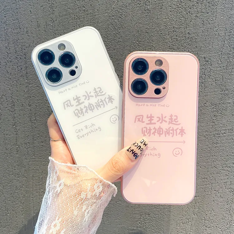 适用玻璃壳iphone/华为荣耀/OPPO/VIVO/小米手机壳pro套全包保护