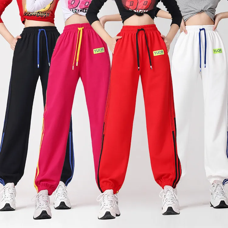 XVRV秋季2025运动裤高腰显瘦宽松休闲哈伦健身女士卫裤