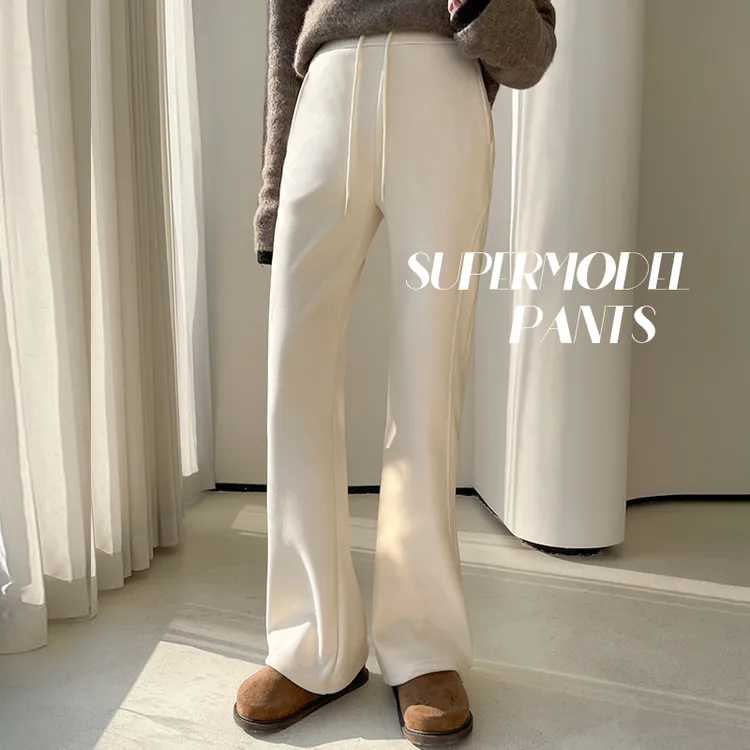 XVRV【粉丝专享】春季2025新品沐丝绒云感喇叭裤7A抗菌加绒防风裤