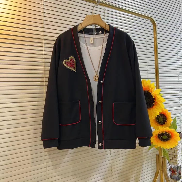 JH秋季新款休闲大码棒球服外套休闲女