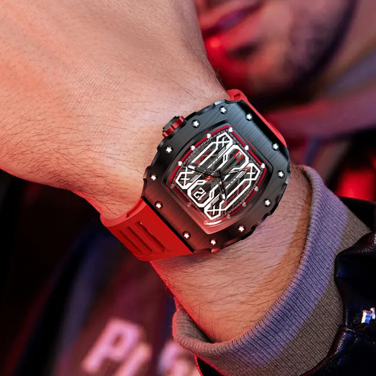 Cristino Rollister黑骑士潮流个性防水夜光潮酷男表QY01