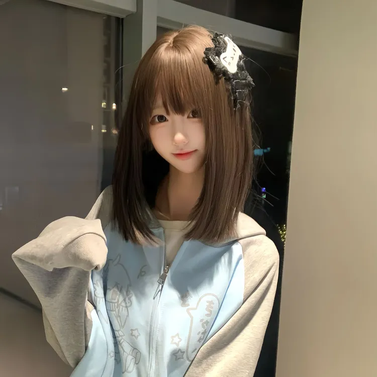 沐奇趣味萌假发女【004】短发蓬松可爱自然少萝假发女款全头套推荐