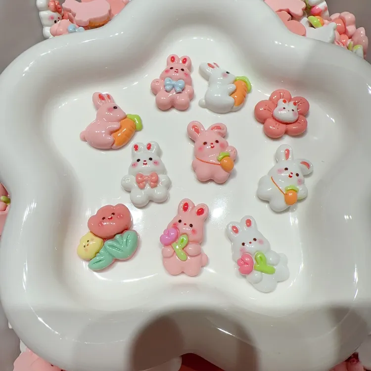 ZB树脂DIY奶油胶配件冰透卡通树脂手机壳饰品配件