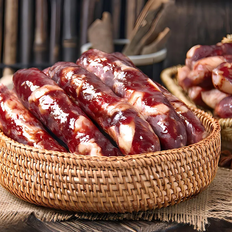 本地腊肠江西特产咸味香肠农家赣南风味纯肉风干腊肠配菜切片