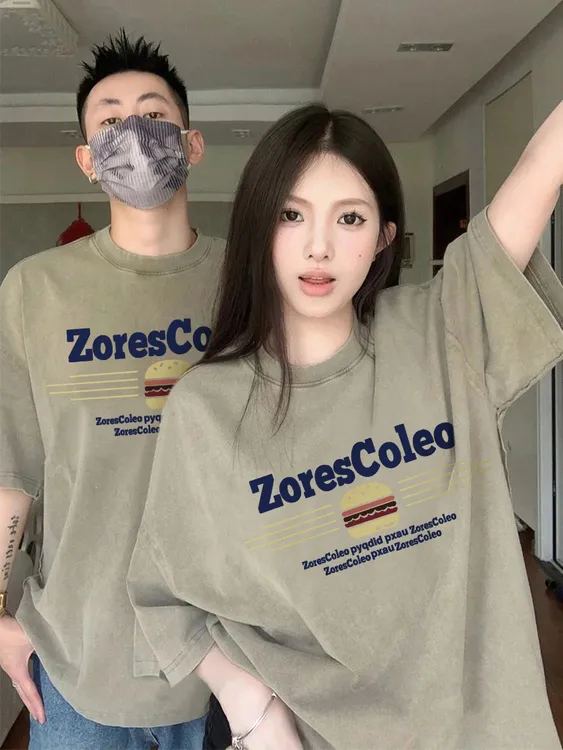 不一样情侣装情侣短袖新款潮流t恤polo小众ins情侣polo衫情侣