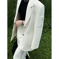 【清】P0823Q2823 直筒白色半身裙女新款春秋a字开衩高腰休闲长裙