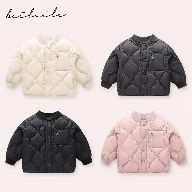 【立领三防羽绒服 小乐妈咪】儿童羽绒服冬装男童女宝宝上衣外套J11